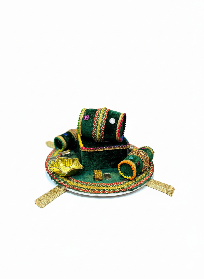 Mehndi Thaali (Mehndi Plate / Rasam Thaal / Dholki Plate)