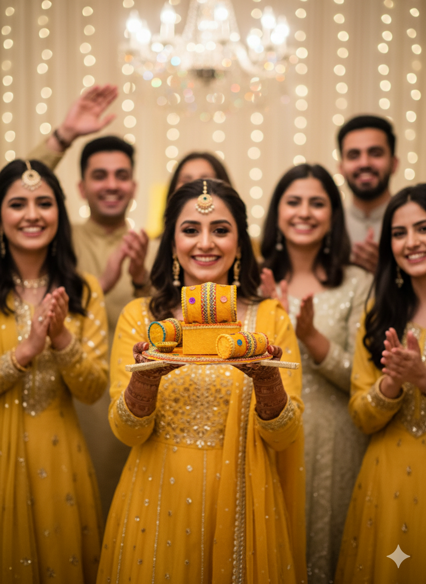 Mehndi Thaali (Mehndi Plate / Rasam Thaal / Dholki Plate)