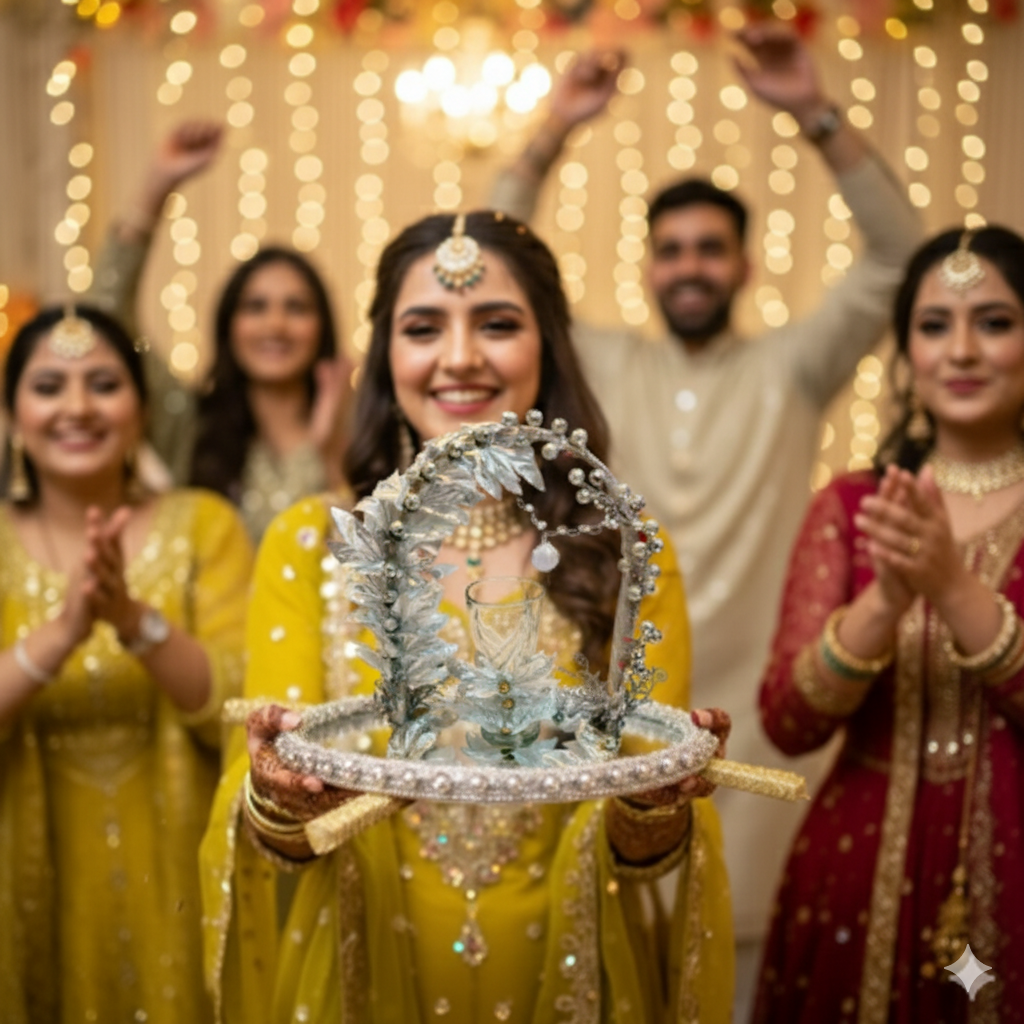 Silver Petal Doodh Pilai Glass