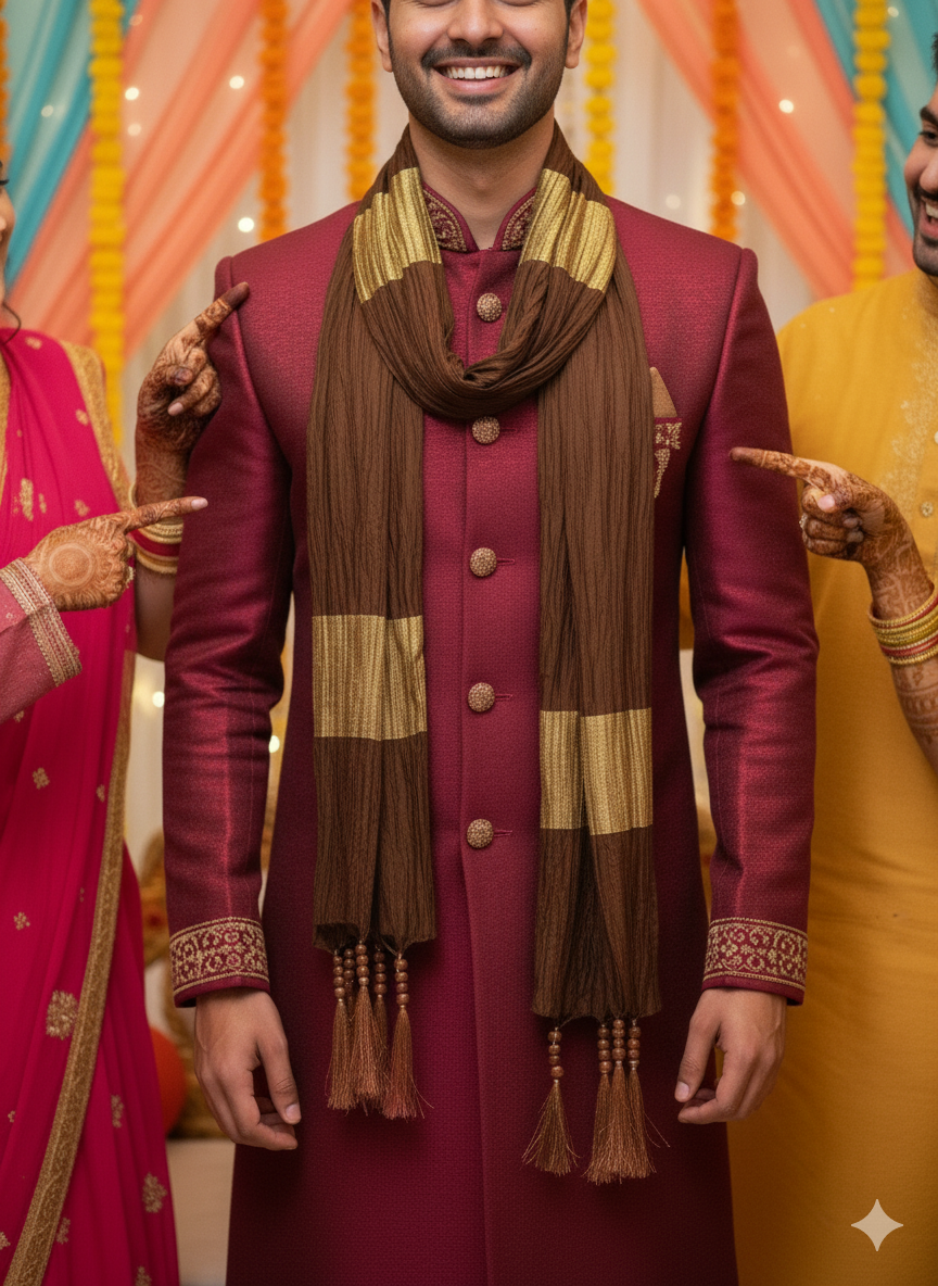 Crinkle Tassel Dupatta Scarf