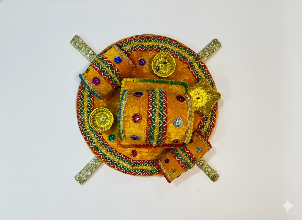 Mehndi Thaali (Mehndi Plate / Rasam Thaal / Dholki Plate)