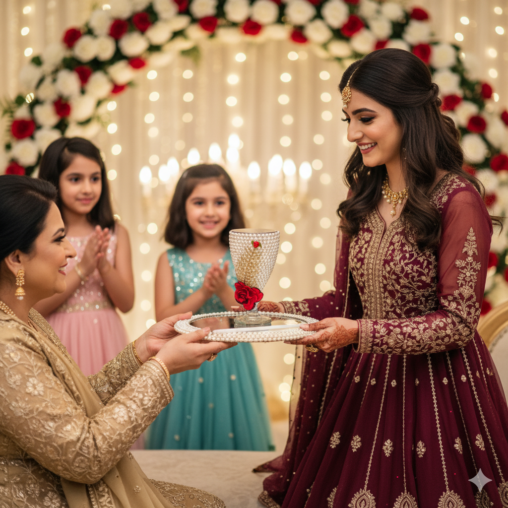 White Pearl Doodh Pilai Glass