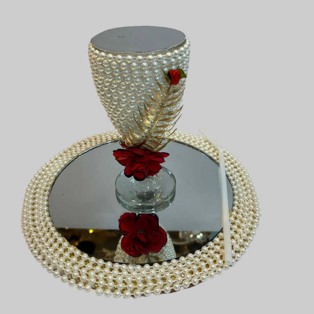 White Pearl Doodh Pilai Glass